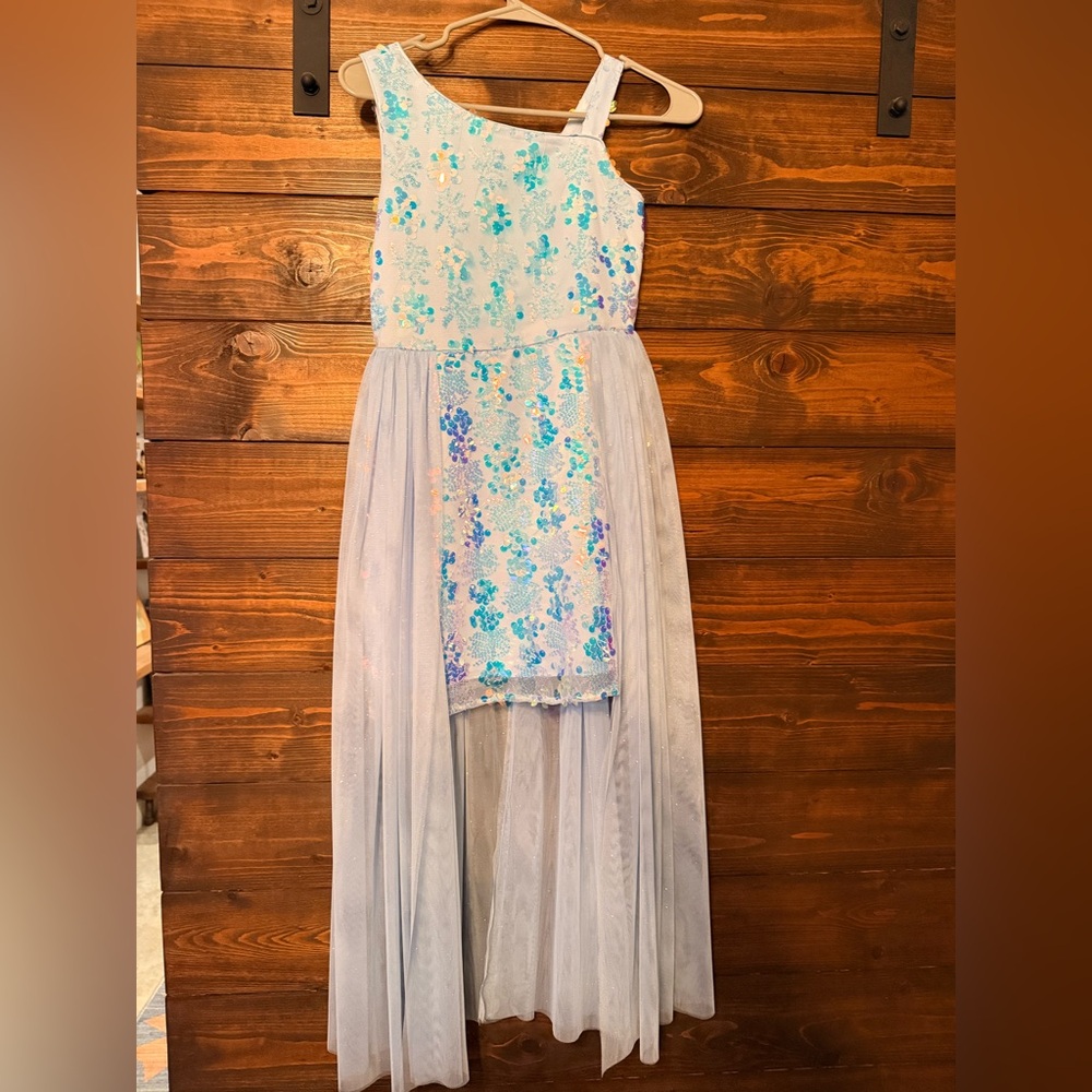 Rare Editions Blue Sequin Dress